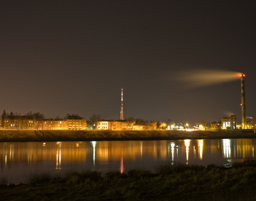 Daugavpils city at night